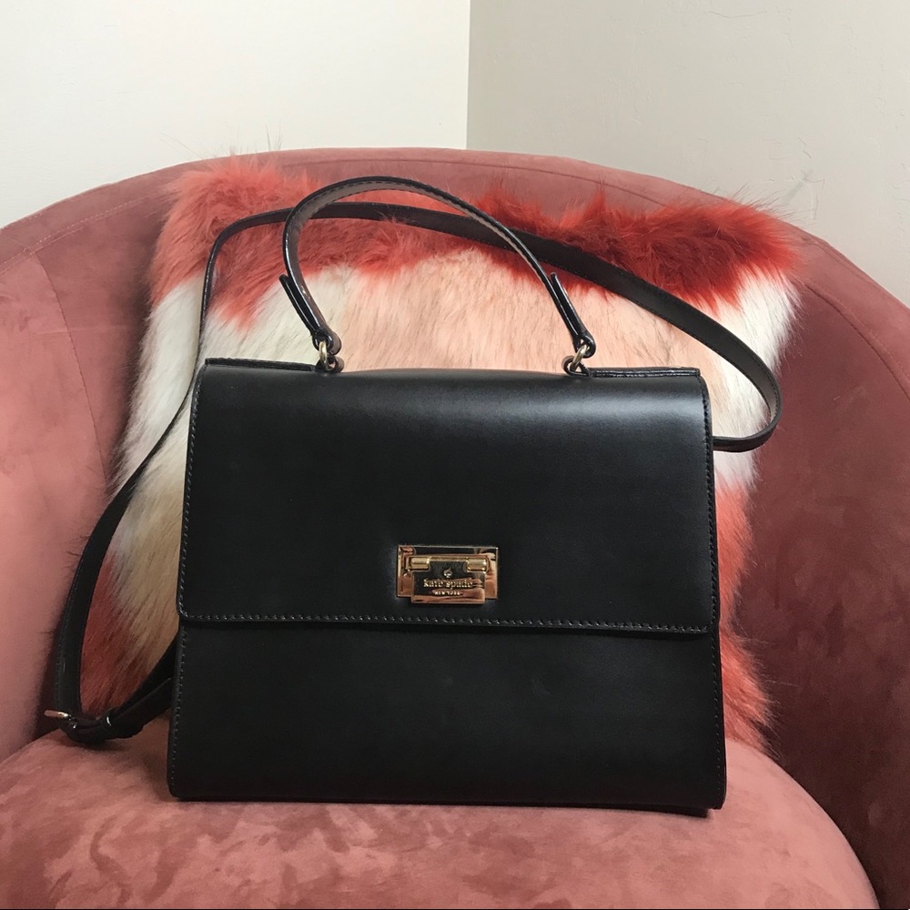 Kate Spade Black Leather Satchel